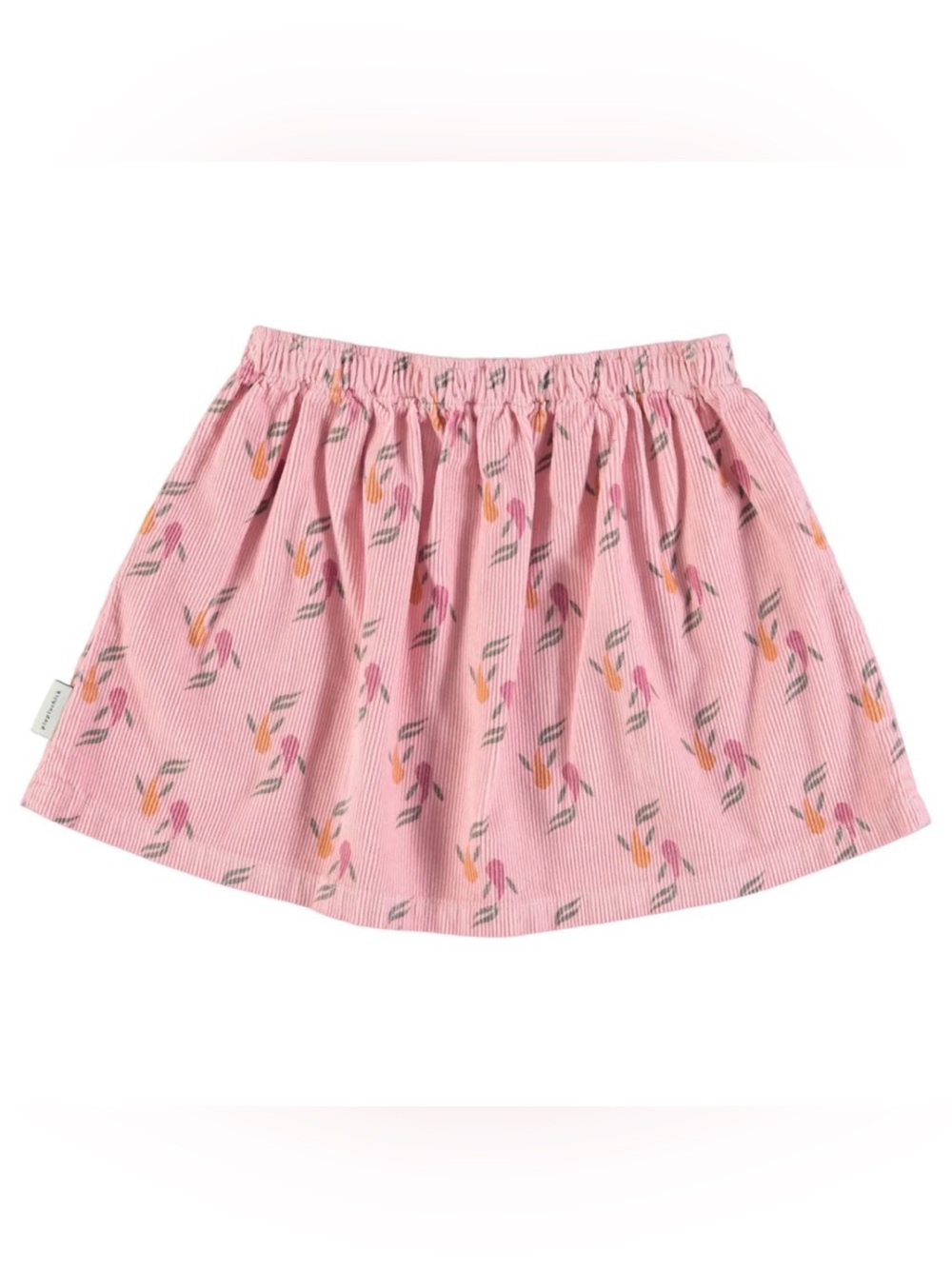 PIUPIUCHICK Pink Floral Print Elastic Waist Skirt